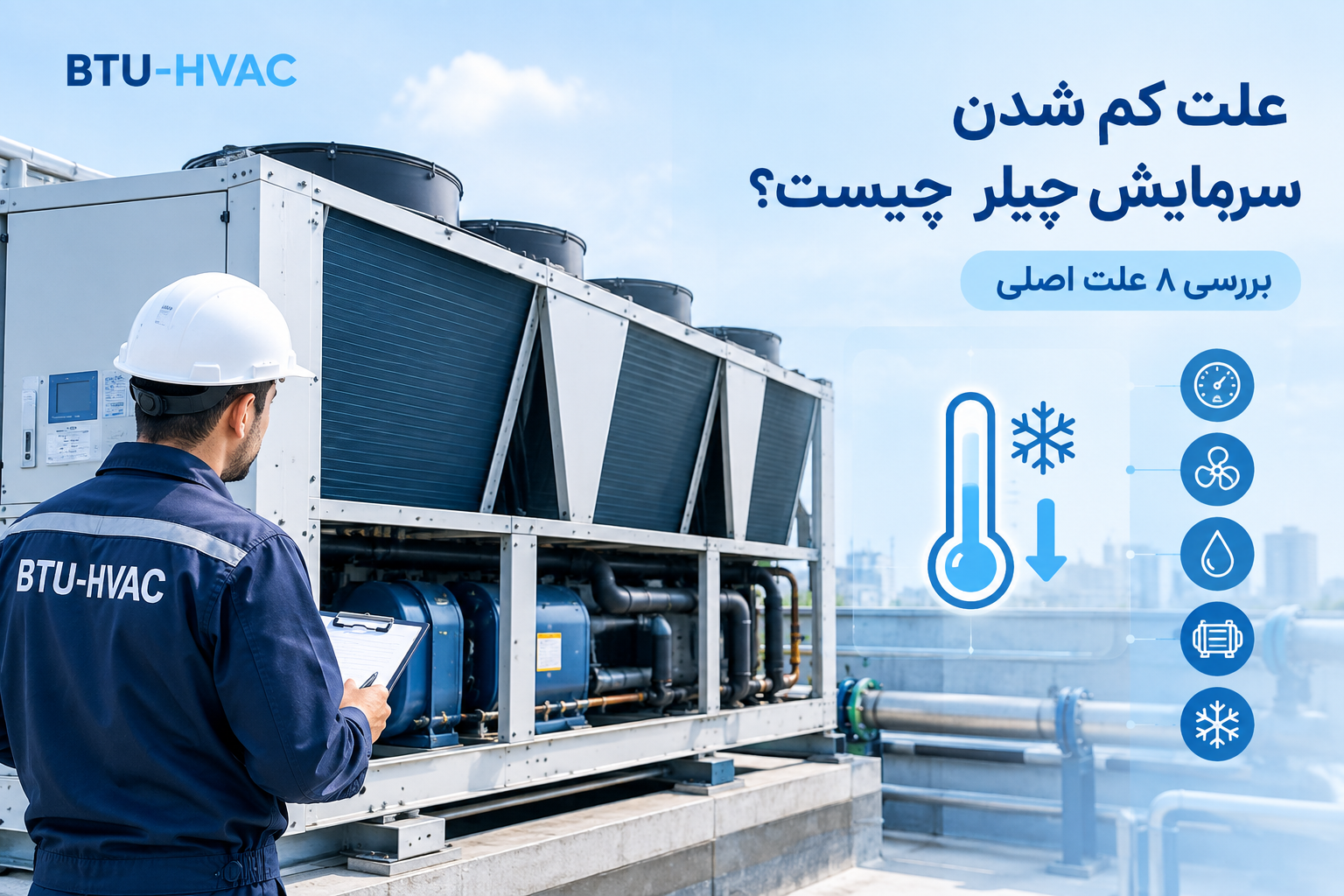 علت کم شدن سرمایش چیلر